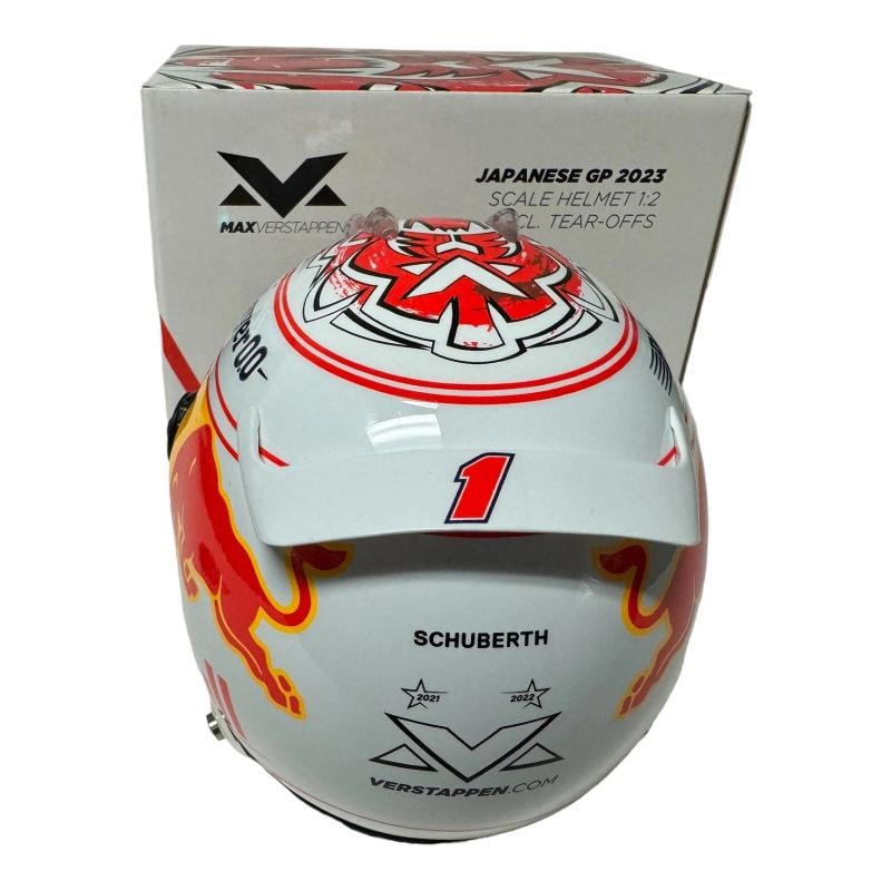 Max Verstappen Signed Autograph Helmet 1:2 Japanese GP Red Bull Beckett BAS - 4