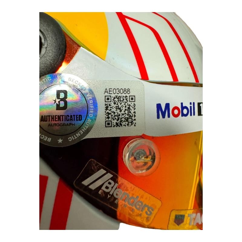 Max Verstappen Signed Autograph Helmet 1:2 Japanese GP Red Bull Beckett BAS - 5