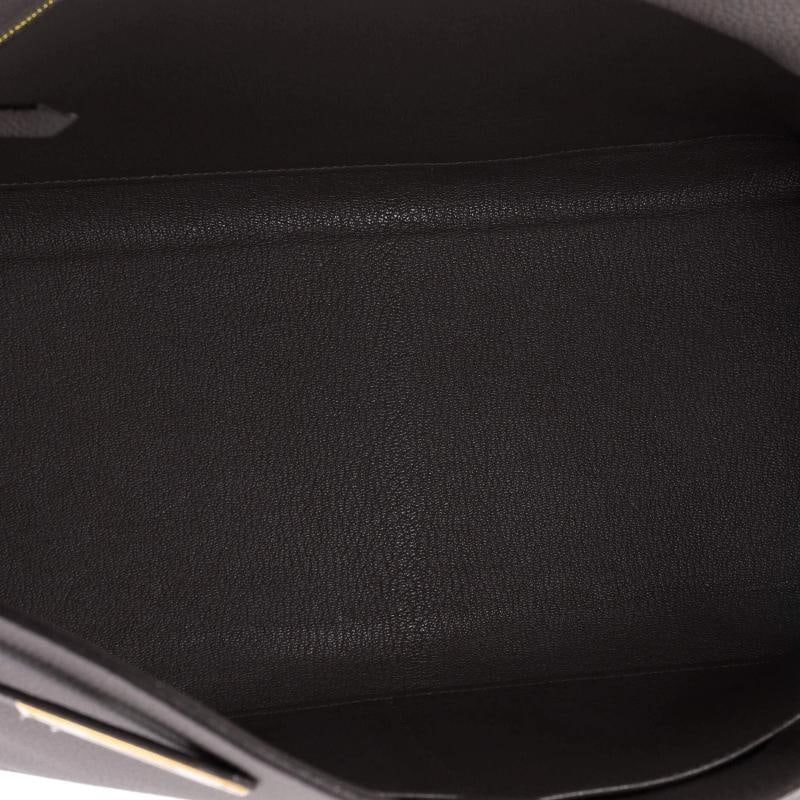 Hermes Kelly Handbag Grey Togo with Gold Hardware 35 - 6