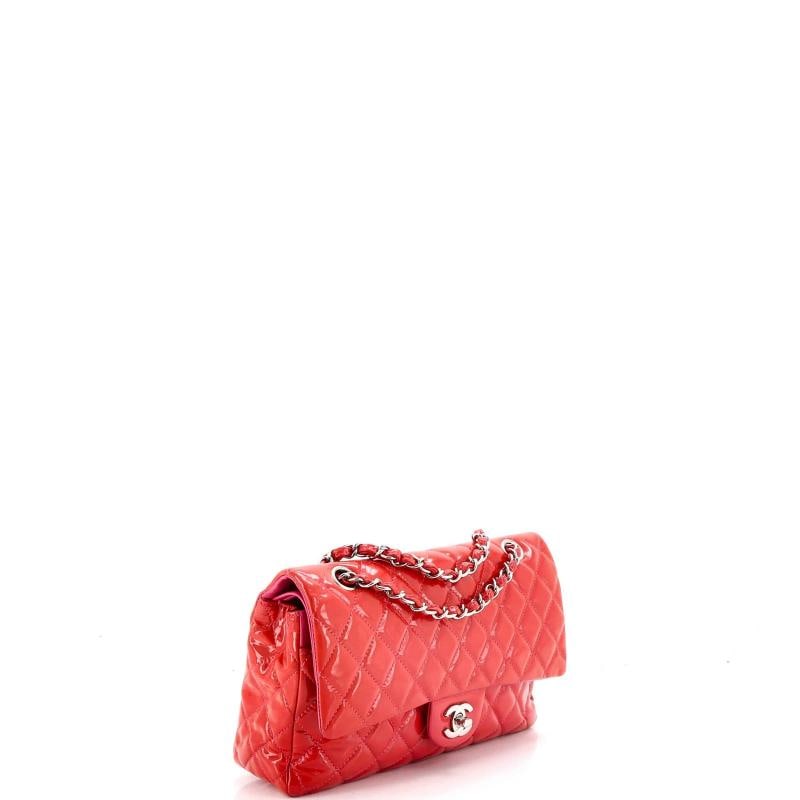 Chanel Classic Double Flap Bag Quilted Patent Medium - 2