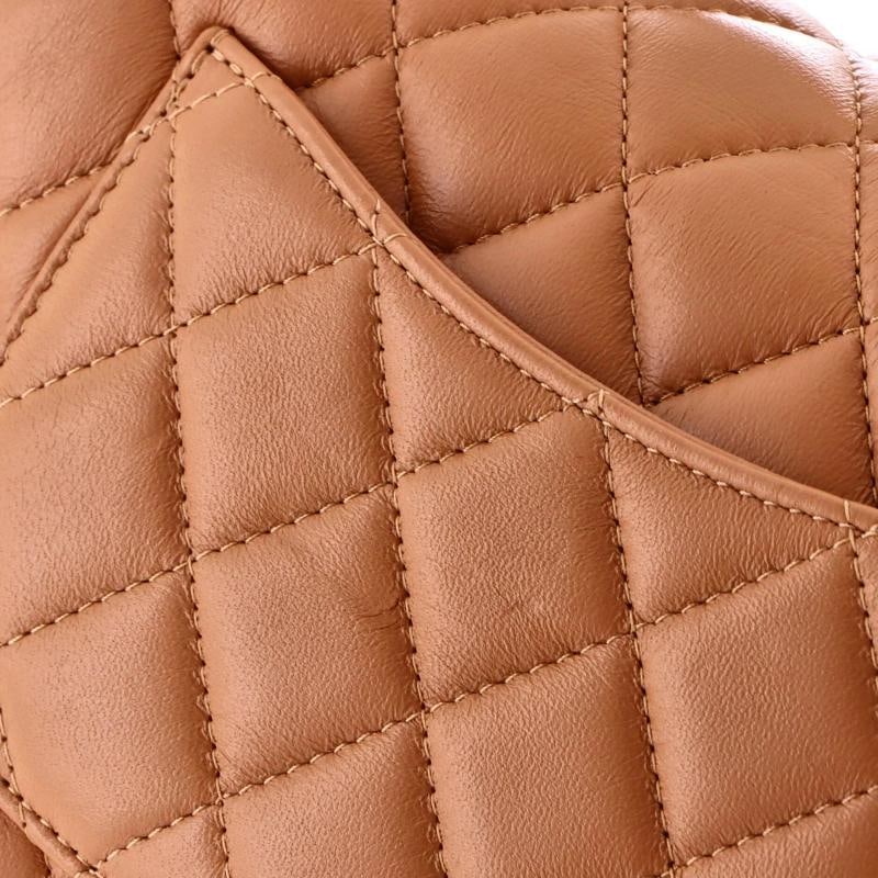 Chanel Classic Single Flap Top Handle Bag Quilted Lambskin Mini - 6