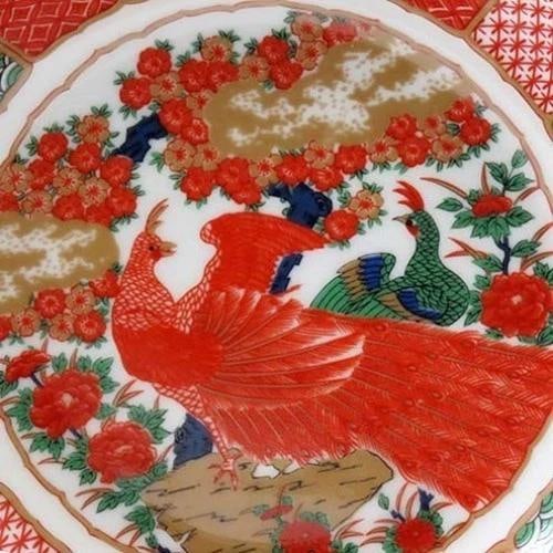 8 Japanese Arita Imari Peacock Porcelain Coupe Soup Bowls - 2
