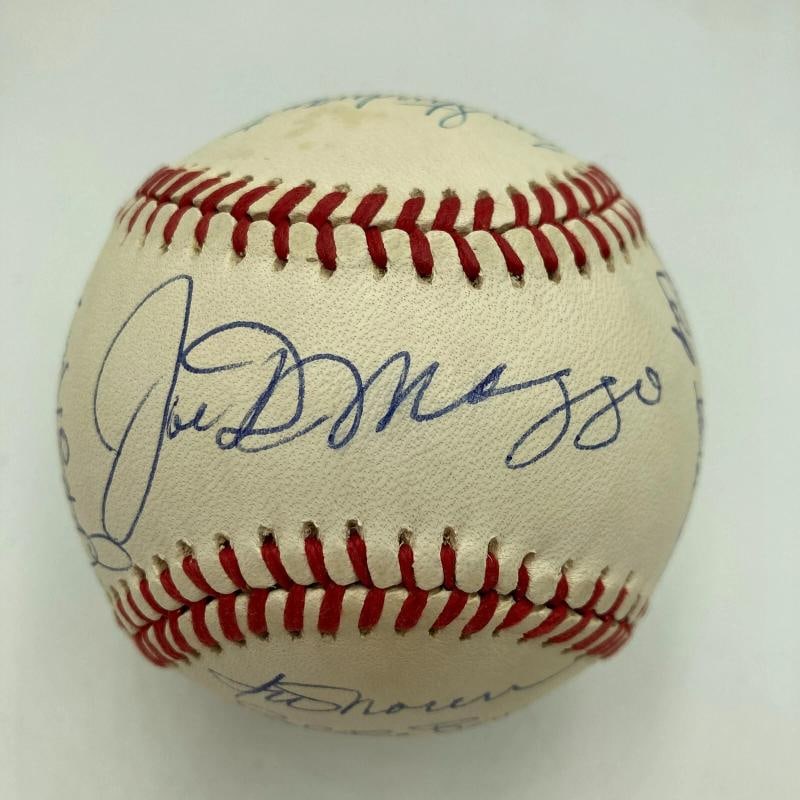 Joe Dimaggio Reggie Jackson New york Yankees Legends Multi Signed Baseball JSA (1 of 8)