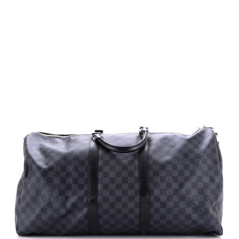 Louis Vuitton Keepall Bandouliere Bag Damier Graphite 55 - 3
