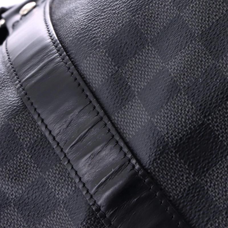Louis Vuitton Keepall Bandouliere Bag Damier Graphite 55 - 6