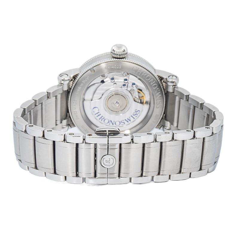 Chronoswiss Regulator Classic Ch-4023-BL/50 2023 Complete SS Blue Dial Men 38MM Box/Papers - 5