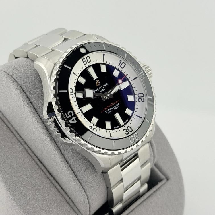 Breitling Superocean Automatic A17378 46mm Black Dial Stainless Steel Box Paper - 2
