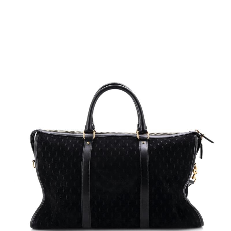 Saint Laurent Duffle Bag Monogram All Over Suede Medium - 3