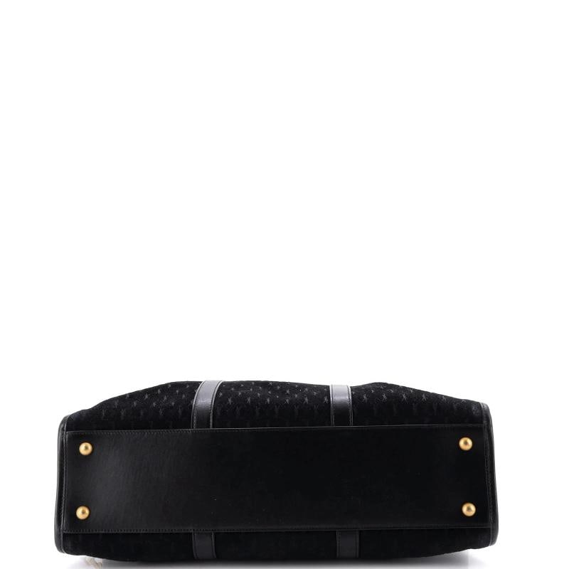 Saint Laurent Duffle Bag Monogram All Over Suede Medium - 4