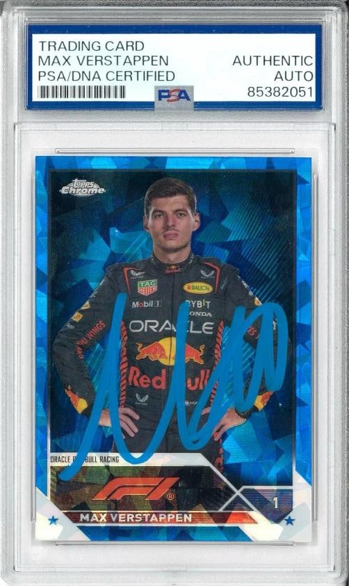 Max Verstappen Signed Autograph Slabbed 2023 Topps Chrome F1 Card PSA DNA: Condition: Ungraded - Near mint or better: Not in original packaging or professionally graded,Card Size: Standard,Autographed: Yes,League: Formula 1,Autograph Format: Hard Signed,Signed By: Max Versta