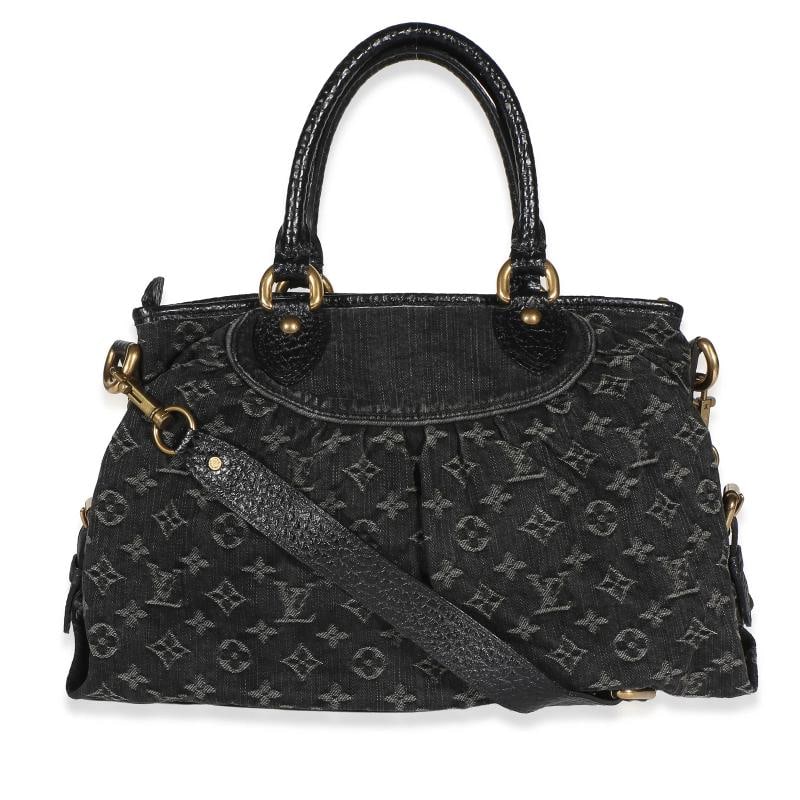 Louis Vuitton Black Monogram Denim Neo Cabby MM - 4