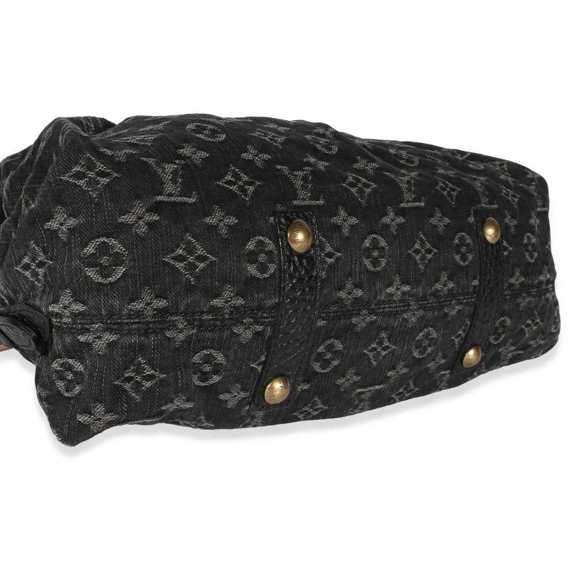 Louis Vuitton Black Monogram Denim Neo Cabby MM - 7