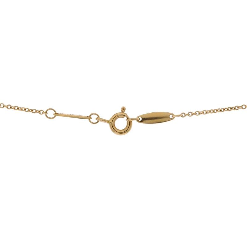 Tiffany & Co. Elsa Peretti Open Heart Pendant Necklace 18K Yellow Gold 16mm - 3