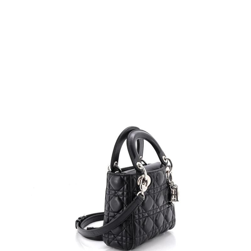 Christian Dior Lady Dior Bag Cannage Quilt Lambskin Mini - 2