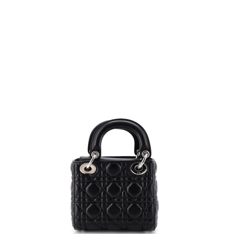 Christian Dior Lady Dior Bag Cannage Quilt Lambskin Mini - 3