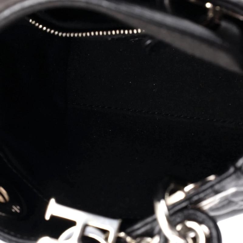 Christian Dior Lady Dior Bag Cannage Quilt Lambskin Mini - 5