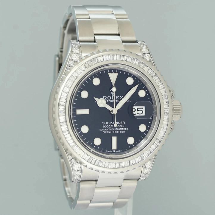 2018 MINT PAPERS Rolex Yacht-Master 116622 Steel Diamond Baguette 40mm Watch Box - 4