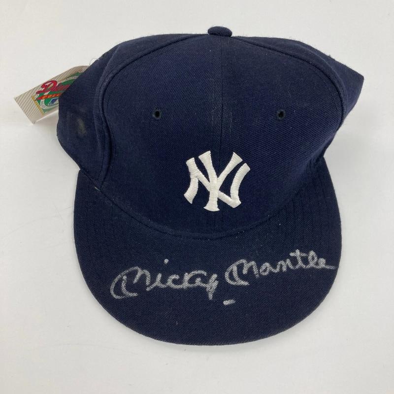 Mickey Mantle Signed New York Yankees Authentic Game Model Hat JSA COA - 3