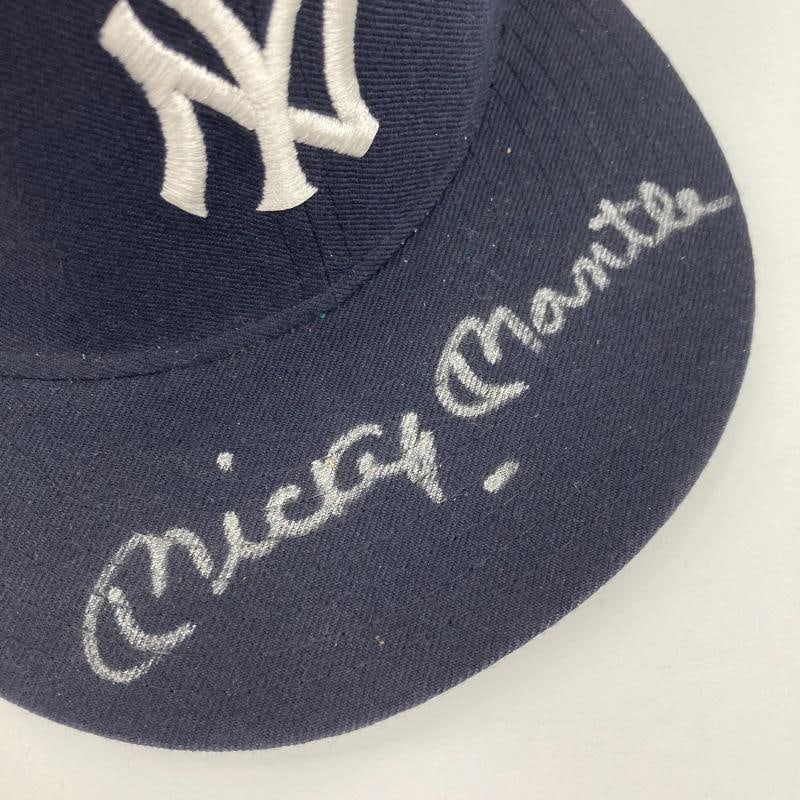 Mickey Mantle Signed New York Yankees Authentic Game Model Hat JSA COA - 4