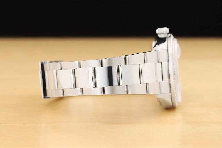MENS ROLEX DATEJUST 16014 SILVER DIAMOND 18K WHITE GOLD STAINLESS STEEL WATCH - 8