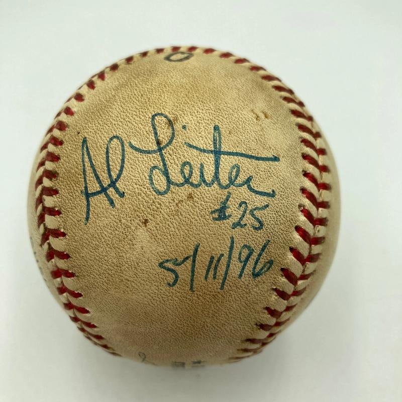 Al Leiter No Hitter Signed Game Used Baseball May 11, 1996 JSA COA: Sport: Baseball,Player: Al Leiter,Signed: Yes,Autograph Authentication: James Spence Authentication (JSA),Original/Reprint: Original,Product: Ball,Team: New York Yankees,Country of Origin: United Stat