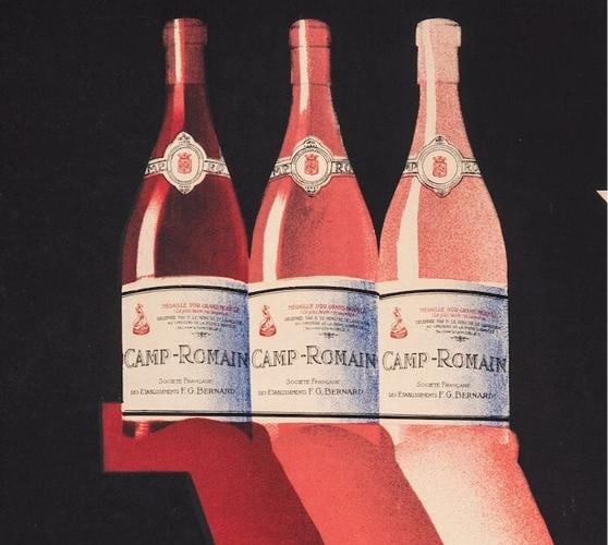 Original Vintage Poster - Gadoud - Camp Romain - Wine - Provence - Syrah - 1930 - 2