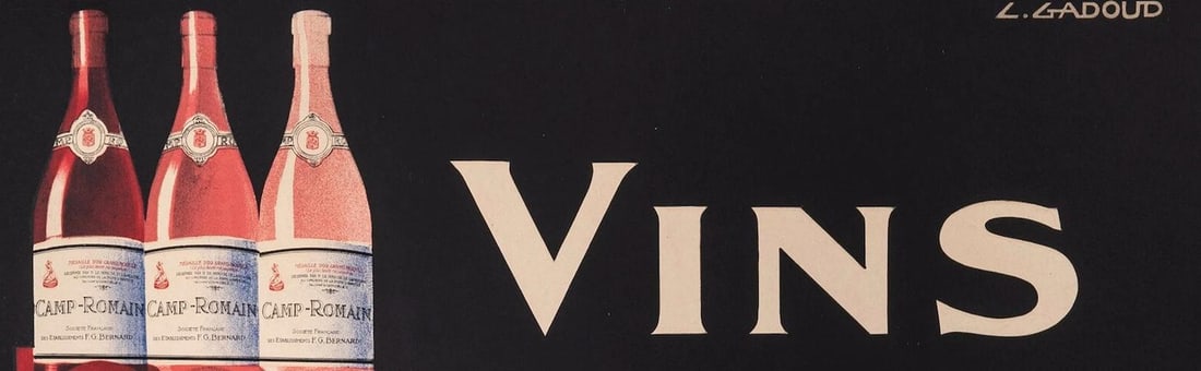 Original Vintage Poster - Gadoud - Camp Romain - Wine - Provence - Syrah - 1930 - 4