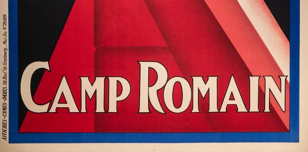 Original Vintage Poster - Gadoud - Camp Romain - Wine - Provence - Syrah - 1930 - 5