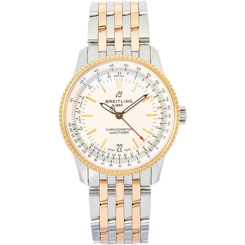 Breitling Navitimer U17325211G1U1 Complete 2020 Two Tone Rose Automatic 37mm: Condition: Pre-owned - Good: This item has been gently used but is in good condition. It might have a few signs ... Read moreabout the conditionPre-owned - Good: This item has been gently used but is