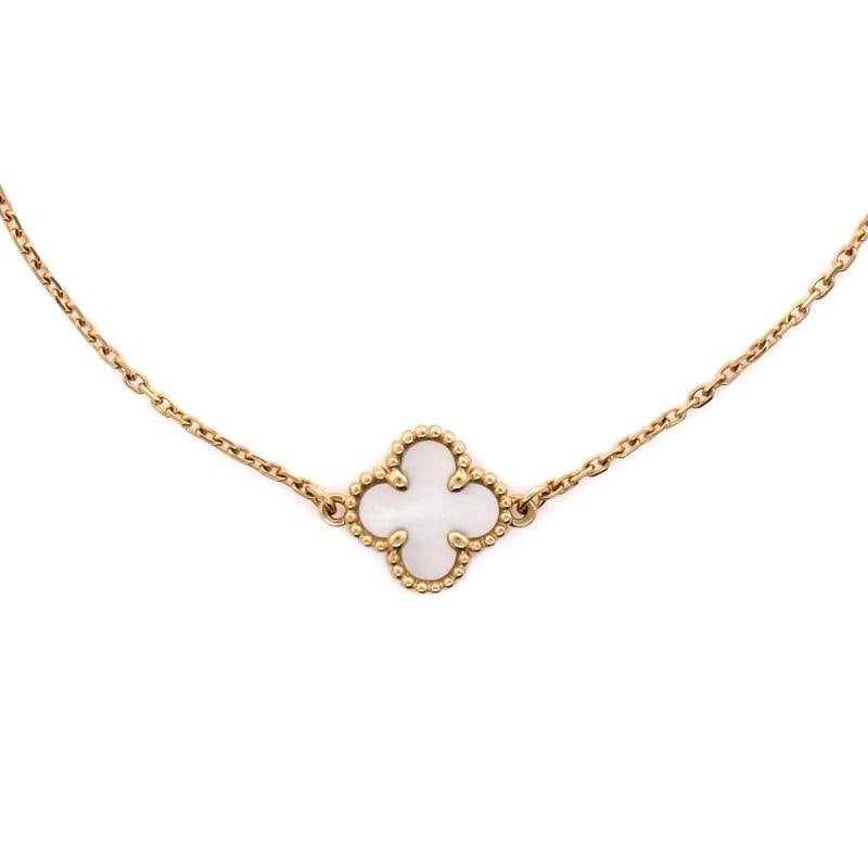 Van Cleef & Arpels Sweet Alhambra Bracelet 18K Yellow Gold and Mother of Pearl - 3
