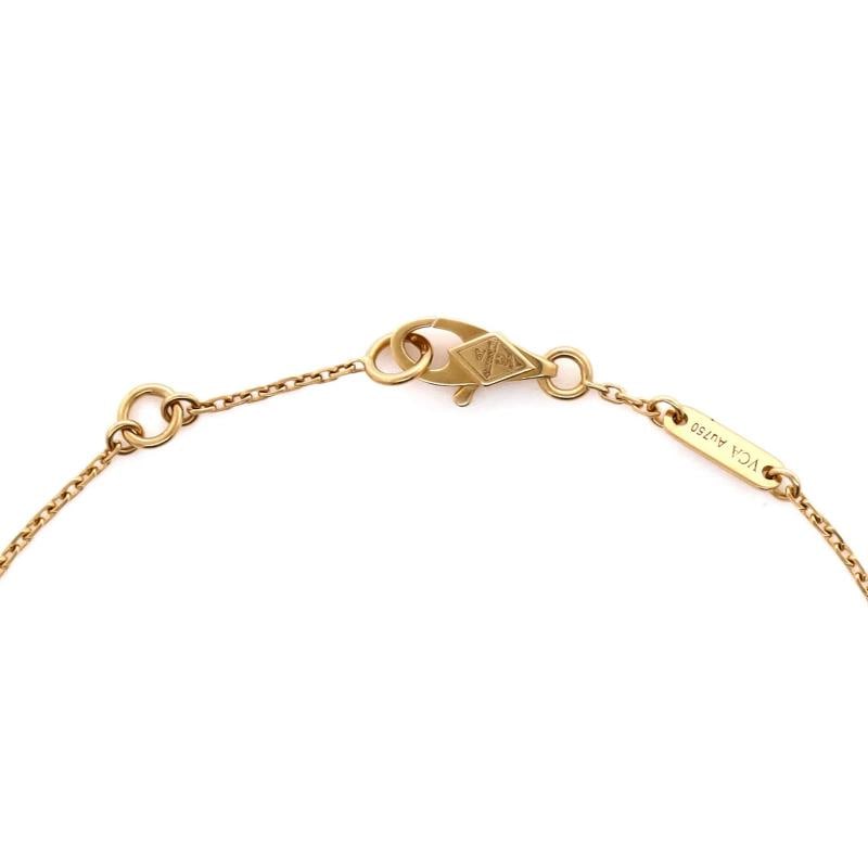 Van Cleef & Arpels Sweet Alhambra Bracelet 18K Yellow Gold and Mother of Pearl - 4