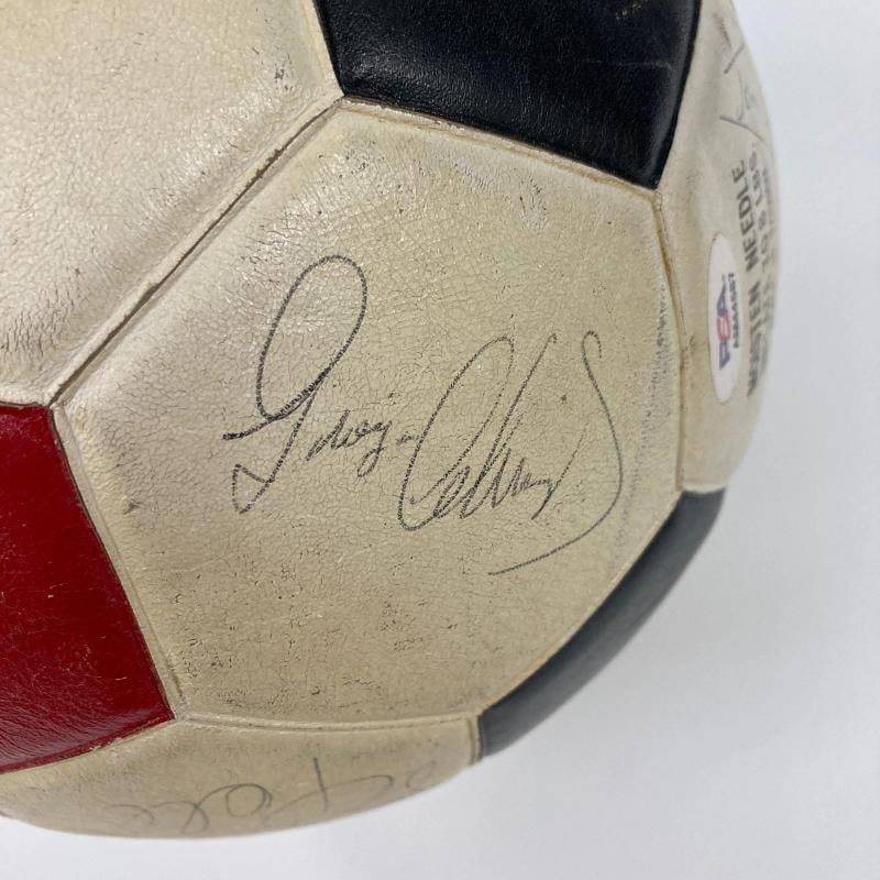 1977 New York Cosmos Pele Team Signed Vintage Soccer Ball PSA DNA World Cup - 11