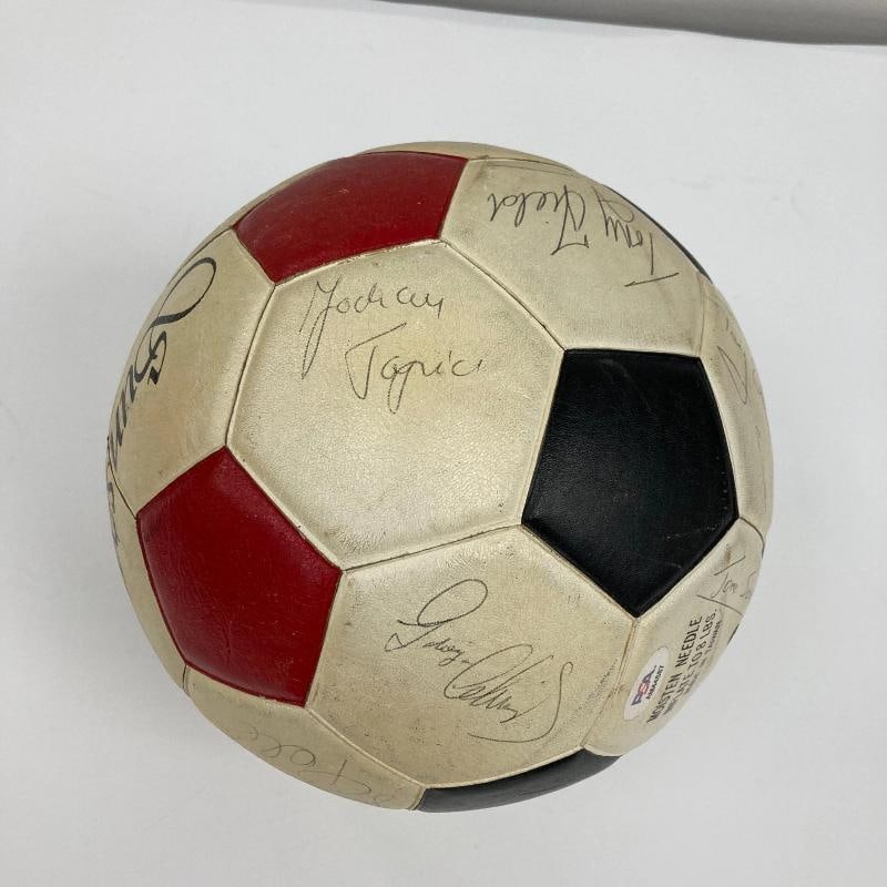 1977 New York Cosmos Pele Team Signed Vintage Soccer Ball PSA DNA World Cup - 17
