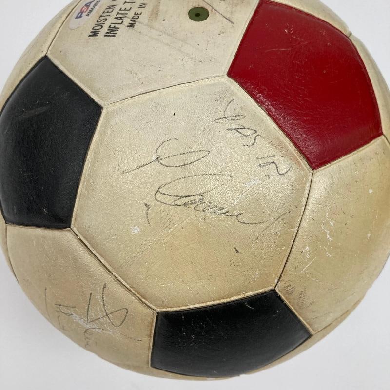 1977 New York Cosmos Pele Team Signed Vintage Soccer Ball PSA DNA World Cup - 6