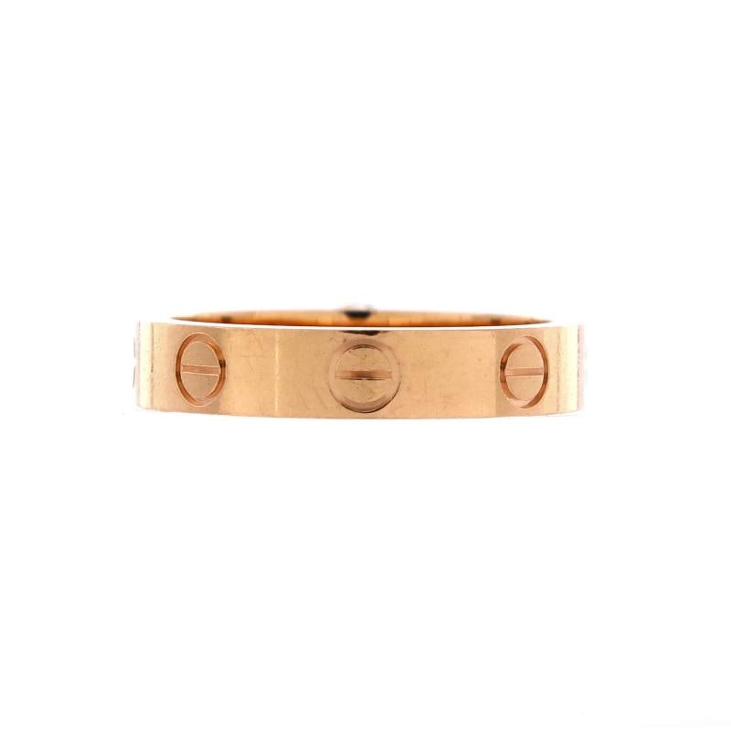 Cartier LOVE Solitaire Ring 18K Rose Gold and Diamond 0.23CT - 3