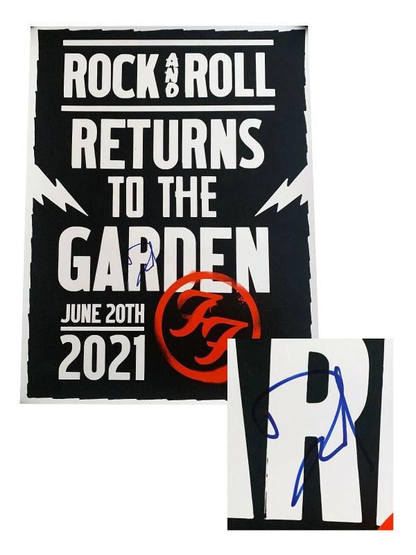 DAVE GROHL FOO FIGHTERS SIGNED MSG CONCERT POSTER 6-20-21 AUTO BECKETT BAS 1: Original/Reproduction: Original,Object Type: Poster,Autograph Authentication: Beckett,Signed: Yes,Industry: Music,Country of Origin: United States
