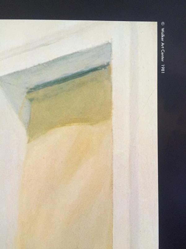 EDWARD HOPPER RARE VTG 1981 LITHOGRAPH PRINT MUSEUM POSTER " NIGHT OFFICE " 1940 - 11