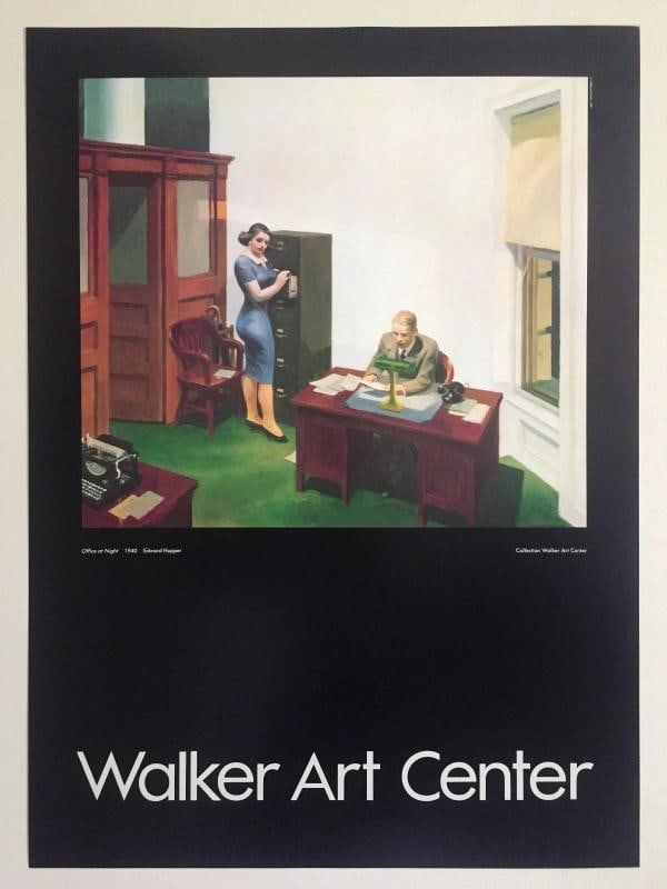 EDWARD HOPPER RARE VTG 1981 LITHOGRAPH PRINT MUSEUM POSTER " NIGHT OFFICE " 1940: Condition: New: A brand-new, unused, unopened, undamaged item (including handmade items). See the seller's ... Read moreabout the conditionNew: A brand-new, unused, unopened, undamaged item (including