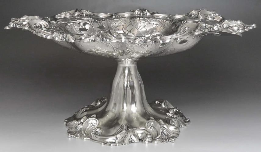 Circa 1920 US Army War College Sterling Silver Compote/Footed Serving dish (1 of 7)