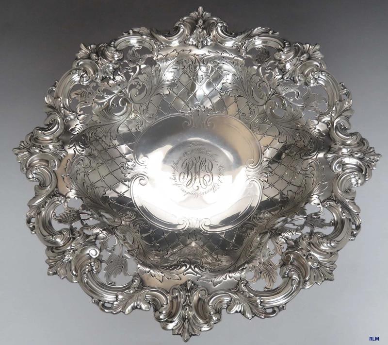 Circa 1920 US Army War College Sterling Silver Compote/Footed Serving dish - 2