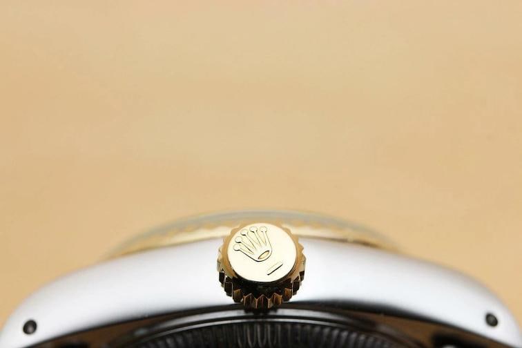 ROLEX LADIES DATEJUST 69173 2 TONE CHAMPAGNE DIAL 18K YELLOW GOLD STEEL WATCH - 7