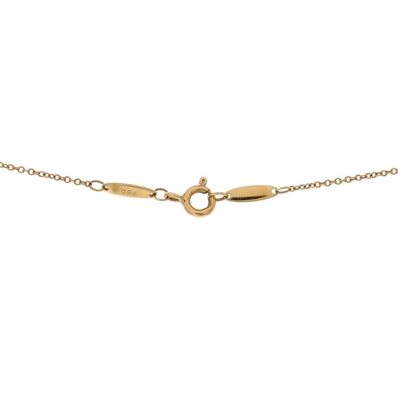 Tiffany & Co. Elsa Peretti Cross Pendant Necklace 18K Yellow Gold Small - 3