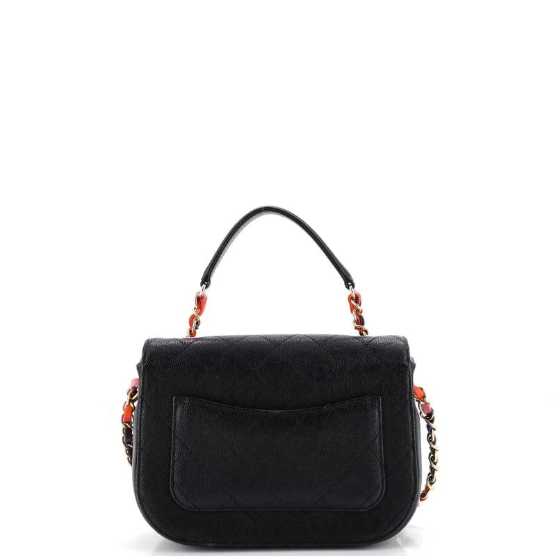 Chanel Thread Around Flap Bag Quilted Caviar Small - 3