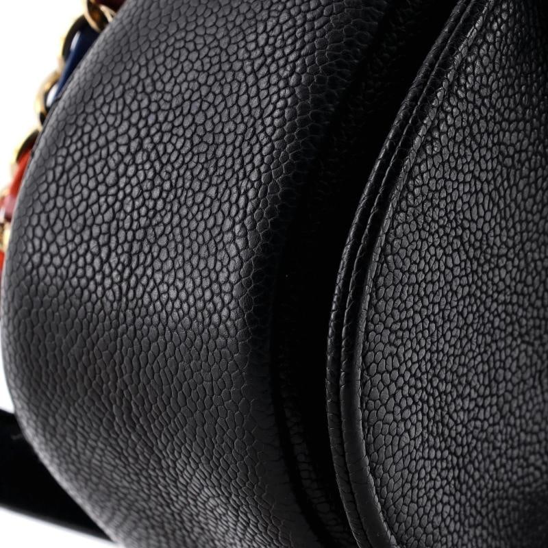 Chanel Thread Around Flap Bag Quilted Caviar Small - 6