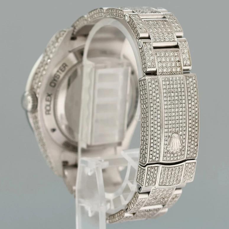 MINT Rolex Milgauss Diamond Iced Out Pave Sapphire 116400 Steel Watch Box - 4