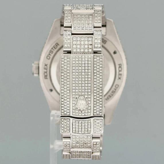 MINT Rolex Milgauss Diamond Iced Out Pave Sapphire 116400 Steel Watch Box - 5