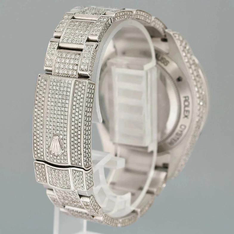 MINT Rolex Milgauss Diamond Iced Out Pave Sapphire 116400 Steel Watch Box - 6