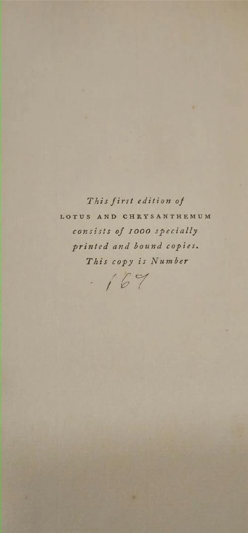 Joseph Lewis French / 1927 Lotus and Chrysanthemum Chinese Japanese Poetry 1stED - 13