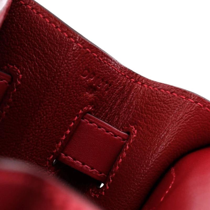 Hermes Kelly Handbag Red Tadelakt with Gold Hardware 32 - 8
