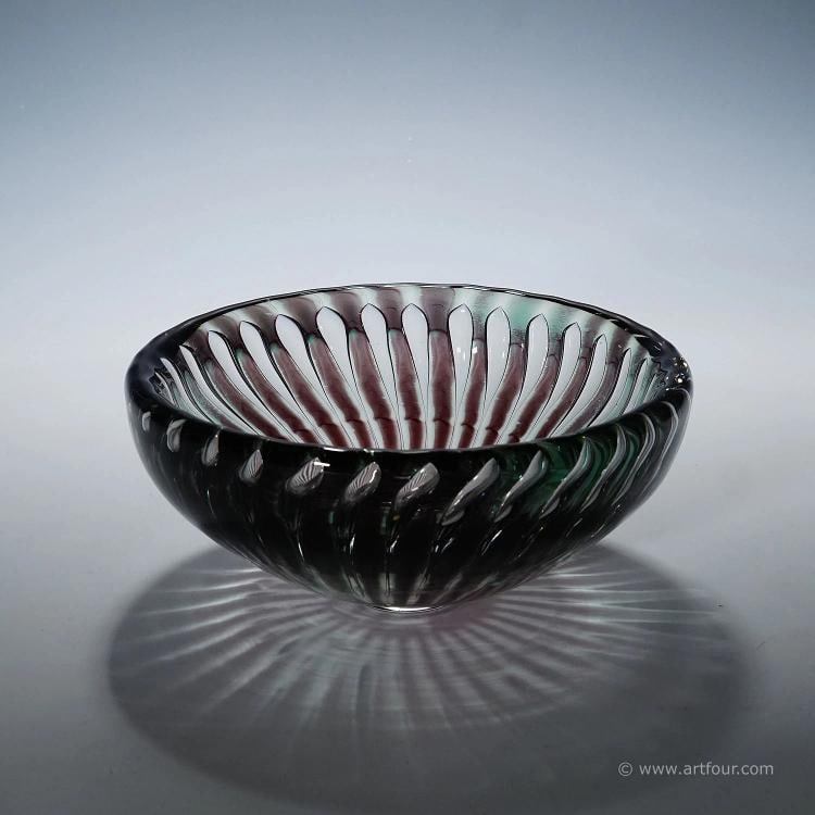 Rare Ariel Bowl by Edvin Oehrstroem for Orrefors, Sweden 1953 - 2
